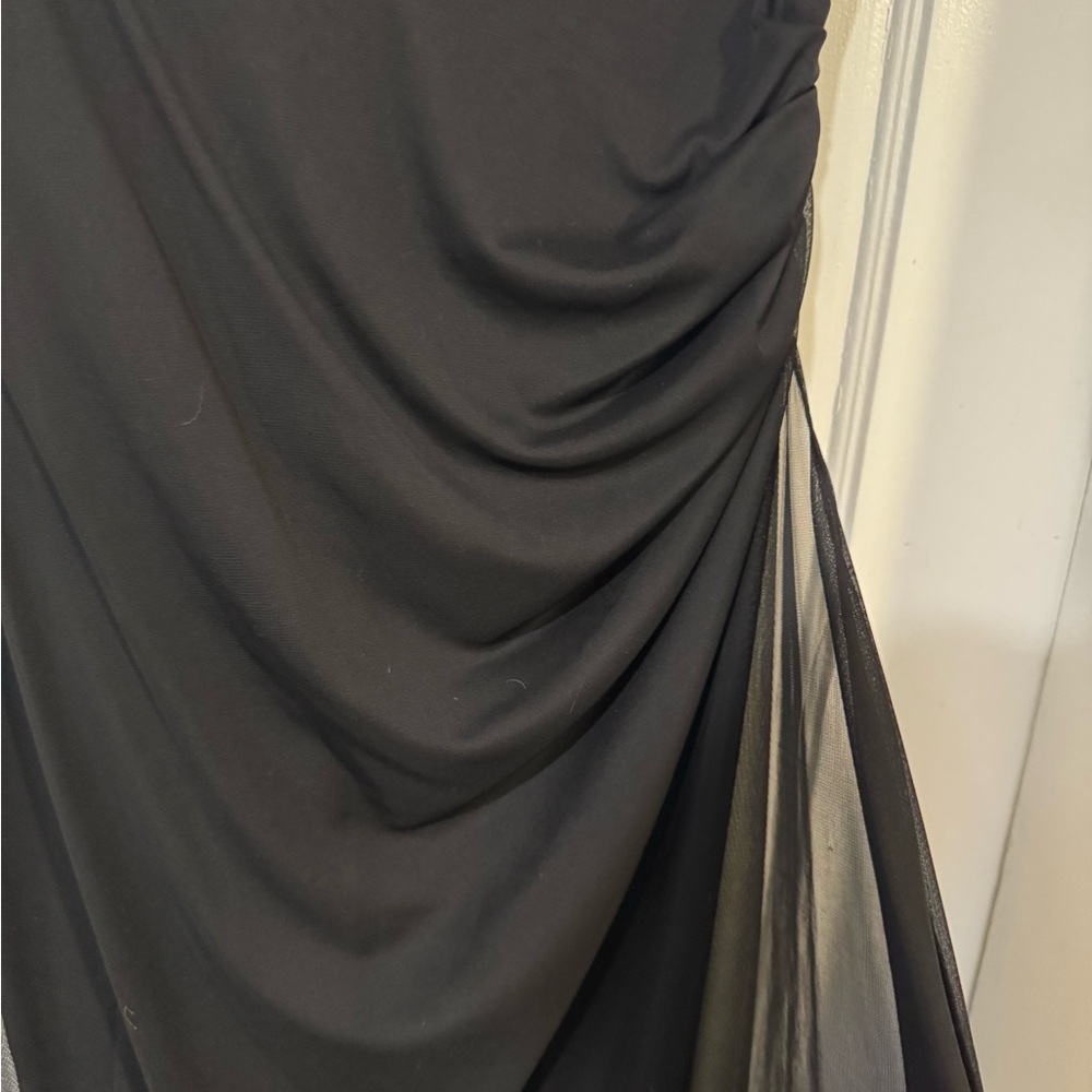 Jackie Jon Sophisticated Black Maxi Dress. Size 4. - Picture 8 of 9